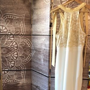 Embroidered evening dress